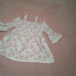 Girls cold shoulder top